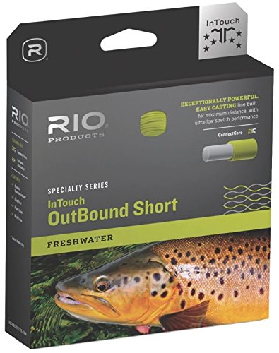 0730884210553 - RIO FLY FISHING INTOUCH FRESHWATER OUTBOUND SHORT FLY LINE WF10F MOSS/IVORY