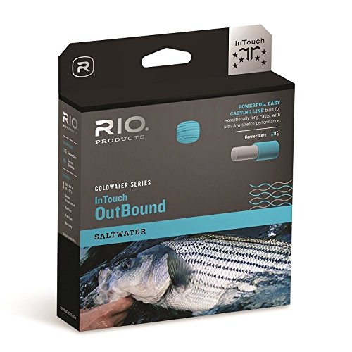 0730884213516 - RIO INTOUCH SALTWATER OUTBOUND SHORT FLY LINE GRAY/IVORY/GRN WF8F/I