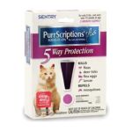 0073091019817 - 3 MONTH SENTRY PURRSCRIPTIONS SQUEEZE-ON CATS OVER 5 LB