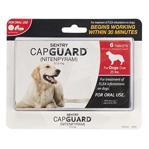 0073091020486 - SENTRY 6 COUNT CAPGUARD FLEA TABLETS FOR 25-POUND DOGS