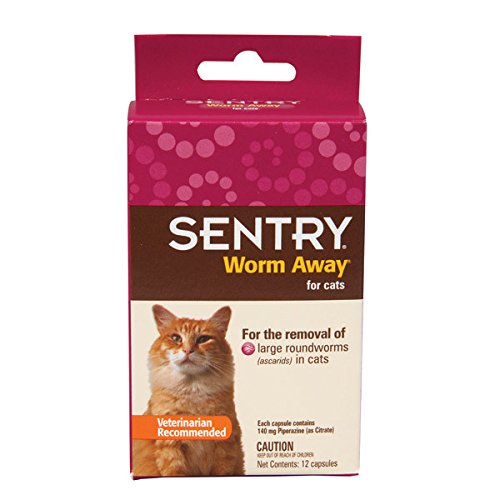0073091022480 - SENTRY WORM AWAY FOR CATS - 12 CAPSULES