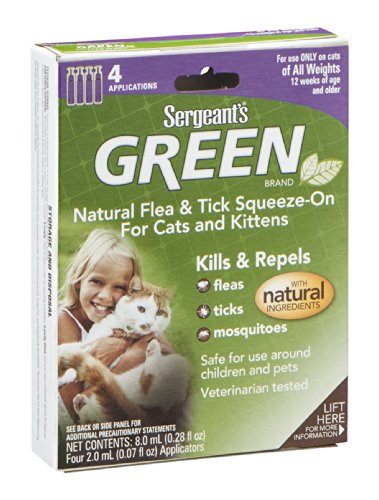 0073091028710 - NATURAL FLEA & TICK SQUEEZE-ON 4 PACK