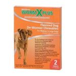 0073091177036 - WORM X PLUS CHEWABLE FOR LARGE DOGS