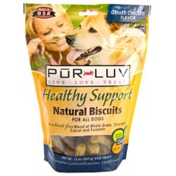 0073091823186 - PUR LUV HEALTHY SUPPORT BISCUITS CHICKEN SML MD