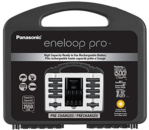 0073096902343 - PANASONIC K-KJ17KHC82A ENELOOP PRO NEW HIGH CAPACITY POWER PACK, 8AA, 2AAA, WITH ADVANCED INDIVIDUAL BATTERY CHARGER