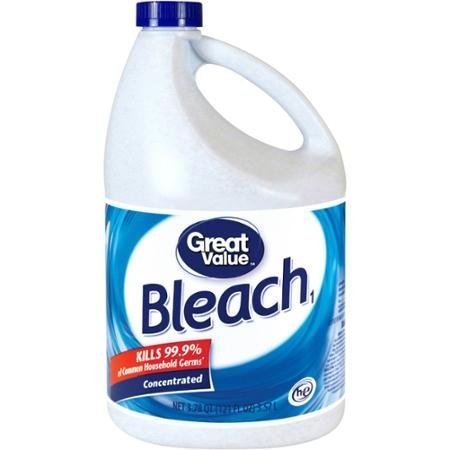 0731084397600 - GREAT VALUE BLEACH, 121 FL OZ KILLS 99.9% OF COMMON HOUSEHOLD GERMS AND 33% MORE CONCENTRATED