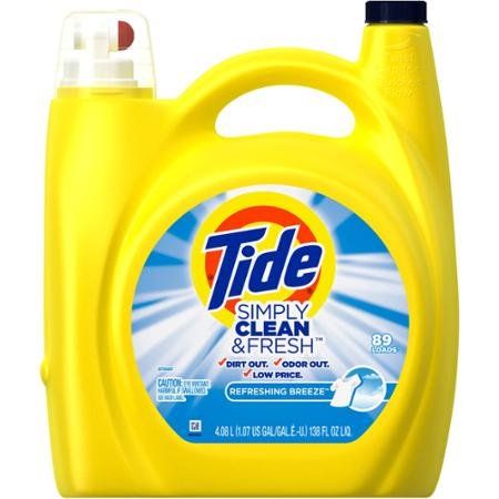 0731084400508 - SIMPLY CLEAN AND FRESH REFRESHING BREEZE LIQUID LAUNDRY DETERGENT 89 LOADS, 138 FL OZ