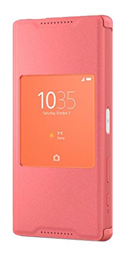 7311271532095 - SONY SCR44 STYLE COVER WINDOW CASE FOR XPERIA Z5 COMPACT (CORAL PINK)