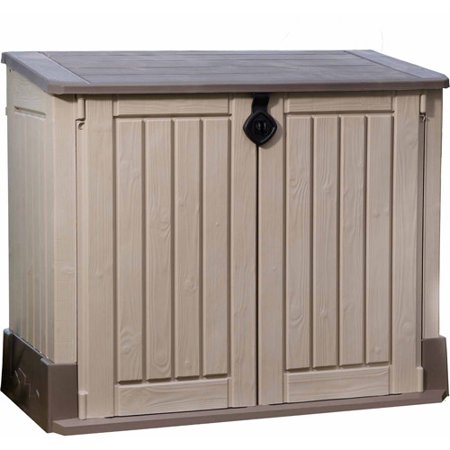 0731161036248 - KETER STORE IT OUT MIDI OUTDOOR ALL WEATHER PATIO GARDEN BACKYARD 4 X 2 FT. RESIN STORAGE SHED
