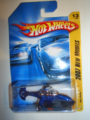 7311662599034 - 2007 NEW MODELS SKY KNIFE BLUE MATTEL HOT WHEELS DIECAST COLLECTIBLES COLLECTOR CAR!!! #13/180