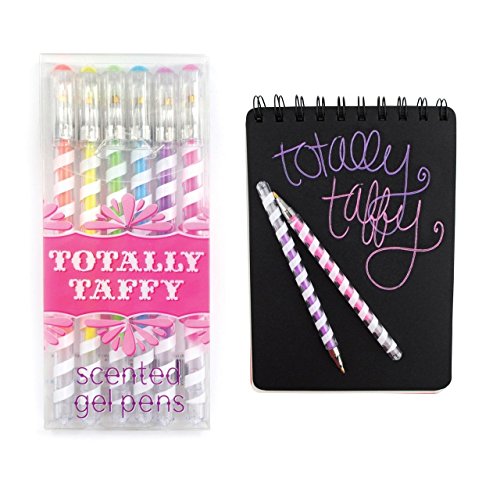 0731329517466 - TOTALLY TAFFY SCENTED GEL PENS OPAQUE PASTEL COLORS WRITES ON BLACK PAPER