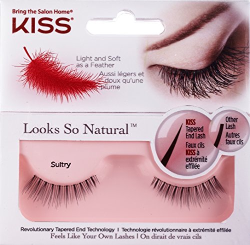 0731509385274 - NEW KISS LOOKS SO NATURAL SULTRY LASHES (2-PACK) - KFL04