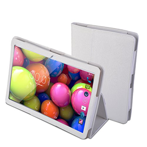 0731642723148 - CONTIXO 9.6 PU LEATHER STAND CASE FOR CONTIXO 9.6 INCH TABLET M96, AIMID 9.6 INCH TABLET M03, PUMPKINX 9.6 INCH TABLET, AND OTHER 9.6 INCH ANDROID TABLETS (WHITE)