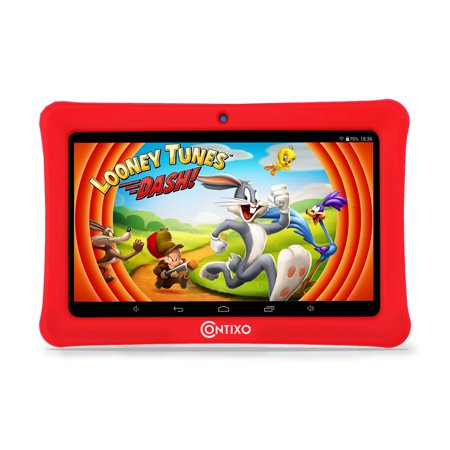 0731642724145 - CONTIXO 9 INCH QUAD CORE ANDROID 4.4 KIDS TABLET, HD DISPLAY 1024X600, 1GB RAM, 8GB STORAGE, DUAL CAMERAS, WI-FI, BLUETOOTH 4.0, KIDS PLACE APP & GOOGLE PLAY STORE PRE-INSTALLED, 2015 MAY EDITION, KID-PROOF CASE (RED)