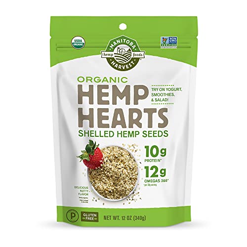 0731646362152 - MANITOBA HARVEST ORGANIC HEMP HEARTS SHELLED HEMP SEEDS, 12 OUNCE (PACK OF 1); WITH 10G PROTEIN & 12G OMEGAS PER SERVING, NON-GMO, GLUTEN FREE