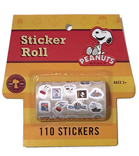 0073168545300 - PEANUTS SNOOPY STICKER ROLL 110 STICKERS - PARTY FAVORS - ARTS & CRAFTS