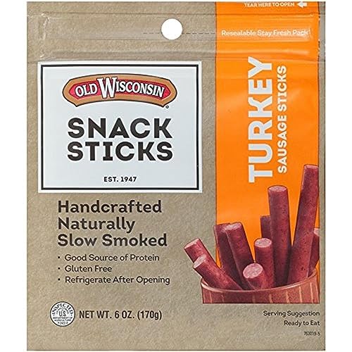 0073170600097 - OLD WISCONSIN SNACK STICKS, TURKEY, 6-OUNCE PACKAGE