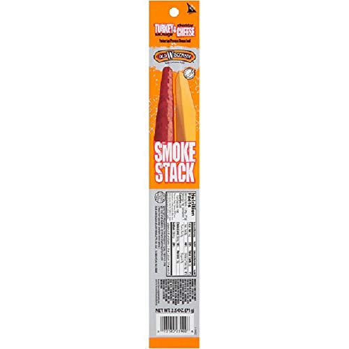 0073170731814 - OLD WISCONSIN SMOKE STACK SAUSAGE & CHEESE, STICKS, PACK OF 18 (2.5 OUNCE EACH)