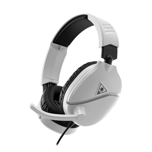 0731855030019 - TURTLE BEACH RECON 70 MULTIPLATFORM GAMING HEADSET FOR PS5, PS4, XBOX SERIES X|S, XBOX ONE, NINTENDO SWITCH, PC & MOBILE W/3.5MM WIRED CONNECTION - FLIP-TO-MUTE MIC, 40MM SPEAKERS, LIGHTWEIGHT-WHITE