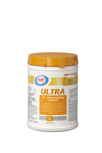 0073187412447 - HTH 41244 3-INCH ULTRA CHLORINATING TABLETS FOR SWIMMING POOLS, 3.5-POUND