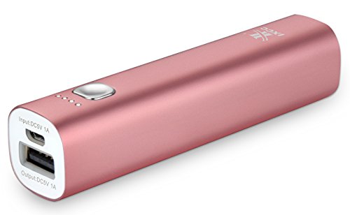 0731882145281 - IXCC 3400MAH POWER BANK - MINI PORTABLE EXTERNAL BATTERY CHARGER FOR APPLE IPHONE, IPOD, SAMSUNG, HTC ONE, FIRE PHONE, GOOGLE NEXUS AND MORE - PINK
