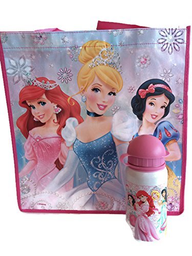 0731882316285 - DISNEY PRINCES TOTE BAG AND WATER BOTTLE
