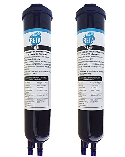 0731882727692 - 2-PACK BETA WATER FILTER REPLACEMENT CARTRIDGE COMPATIBLE TO WHIRLPOOL PUR PUSH