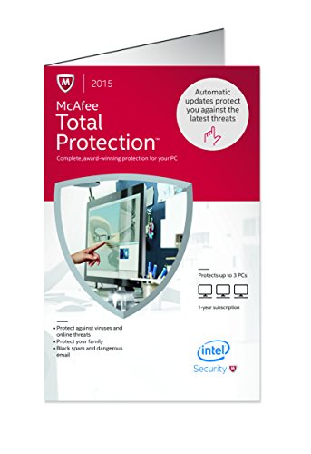 0731944673653 - MCAFEE TOTAL PROTECTION 2015 | 3 DEVICES | PC KEY CARD