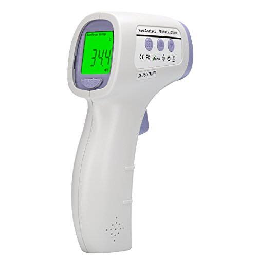 0732130037112 - INFRARED NON CONTACT BODY + OBJECT THERMOMETER - FAHRENHEIT + CELSIUS, LCD DISPLAY, STORES 50 READINGS, 0.2 DEGREE C ACCURACY