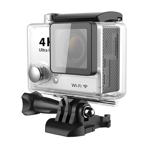0732130456340 - GENERIC 2.0 INCH SCREEN 4K ULTRA-HD SPORTS ACTION CAMERA WIFI 12MP 1080P 170 DEGREE 30-METER WATERPROOF DIVING VIDEO DVR(SILVER)
