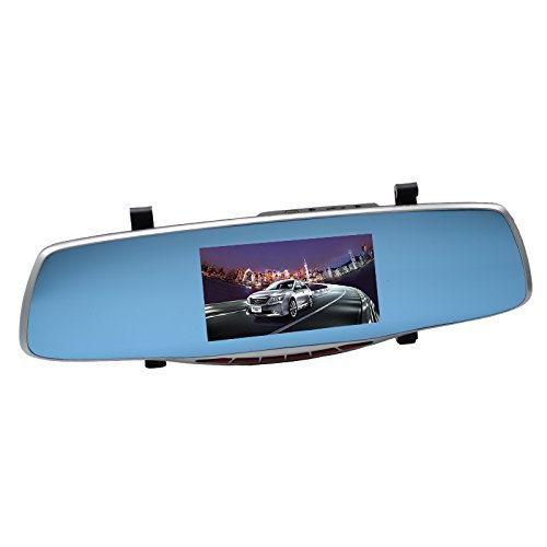 0732130456562 - GENERIC DUAL-LENS CAR CAMERA FULL HD 1080P LARGE REAR VIEW MIRROR WITH 5.0 INCH DISPLAY BLUE GLASS SCREEN WITH G-SENSOR PARKING MONITOR
