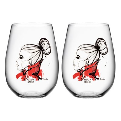 7321646018925 - KOSTA BODA ALL ABOUT YOU 21.4 OUNCE TUMBLER TWO PACK, WANT YOU, RED