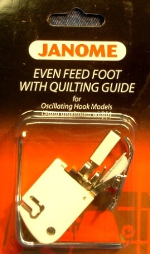 0732212170928 - JANOME EVEN FEED FOOT WITH QUILTING GUIDE OSCILLATING HOOK MODELS