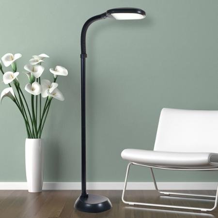 0732235281731 - LAVISH HOME LED SUNLIGHT FLOOR LAMP WITH DIMMER SWITCH