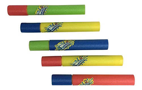 0732240006510 - SUMMER POOL TOYS TELESCOPIC PRESSURE WATER SQUIRT GUN BARREL WATER SHOOTER LIGHT FOAM MATERIAL BOUND 3 COLOR FAMILY SHARE