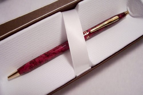0073228055725 - CROSS MADE IN USA INTERNATIONAL LIMITED EDITION ROSE WOOD FUSCHIA CENTURY CLASSIC WITH 23K APPOINTMENT AND 0.5MM LEAD PENCIL