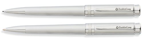 0073228102429 - FRANKLIN COVEY FREEMONT, BALLPOINT PEN AND 0.9MM PENCIL SET, SATIN CHROME WITH POLISHED CHROME APPOINTMENTS, BY CROSS FC0031IM-2)