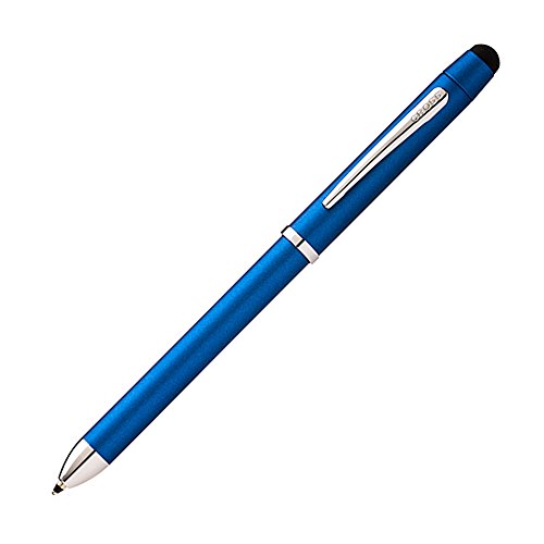 0073228117683 - CROSS TECH3+ MULTIFUNCTION PEN WITH STYLUS, METALLIC BLUE WITH CHROME PLATED APPOINTMENTS (AT0090-8)
