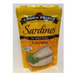 0073230002410 - CROWN PRINCE SARDINES IN MUSTARD TRADITIONAL OMEGA 3 PRODUCT OF THAIL