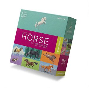 0732396421113 - HORSES LEARN 'N PLAY 36 PIECE BOXED FLOOR PUZZLE