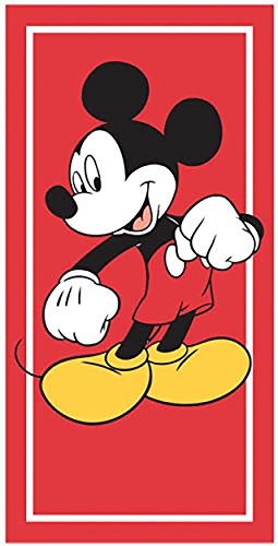 7324090340826 - DISNEY MICKEY MOUSE CLASSIC BEACH TOWEL RED