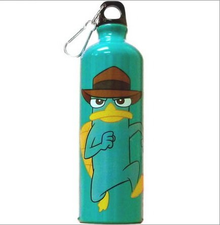 0732409723883 - DISNEY MARCHING AGENT PERRY PHINEAS & FERB ALUMINIUM WATER BOTTLE