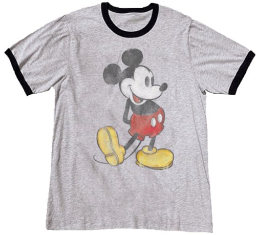 0732409763988 - MENS CLASSIC MICKEY MOUSE T SHIRT (L, GREY)