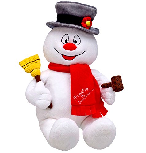 0732468443678 - BUILD A BEAR 18 IN. PLUSH FROSTY THE SNOWMAN WITH SCARF PIPE BROOM ACCESSORIES LIGHT UP CHEEKS AND MAGICAL SOUND STUFFED TOY