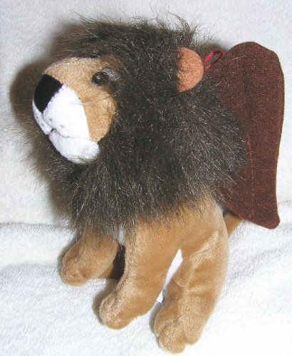 0732468445955 - 2000 RUDOLPH THE RED NOSED REINDEER 7 PLUSH KING MOONRACER LION BEAN BAG DOLL WITH EMBROIDERED NAME