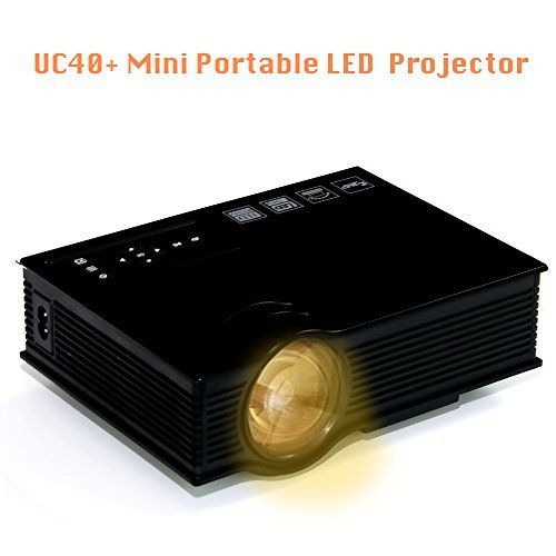 0732840554282 - PORTABLE MULTIMEDIA MINI LED PROJECTOR UC40+ HOME CINEMA THEATER 800 LUMENS PROJECTION WITH USB VGA HDMI SD CARD AV FOR PARTY,HOME ENTERTAINMENT,20000 HOURS LED LIFE WITH REMOTE BLACK COLOR