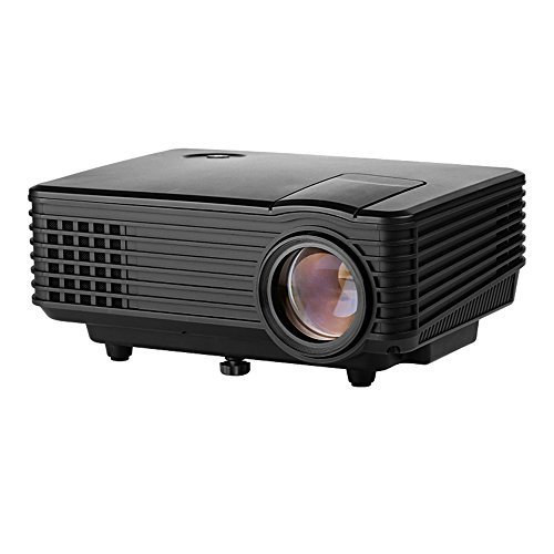 0732840554428 - PORTABLE MULTIMEDIA MINI LED PROJECTOR WITH USB VGA HDMI AV(BLACK CASE) FOR PARTY,HOME ENTERTAINMENT,20000 HOURS LED LIFE WITH REMOTE