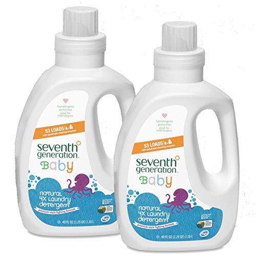 0732913228690 - SEVENTH GENERATION LIQUID LAUNDRY 4X, BABY, 40 OUNCE, (PACK OF 2)