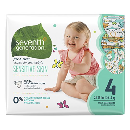 0732913441198 - SEVENTH GENERATION FREE & CLEAR SENSITIVE SKIN BABY DIAPERS, VALUE PACK, ANIMAL