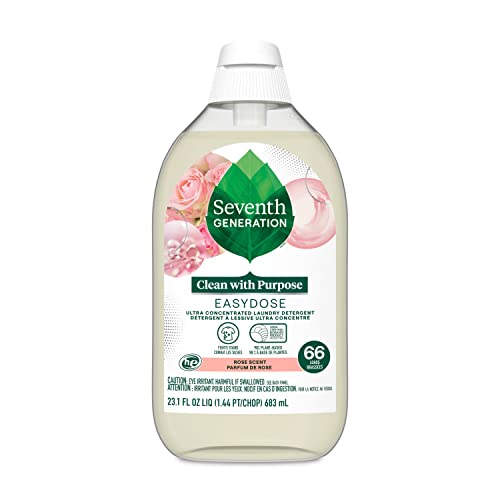 0732913450923 - SEVENTH GENERATION EASYDOSE LAUNDRY DETERGENT ULTRA CONCENTRATED ROSE WASHING DETERGENT 23 OZ